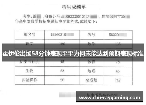 霍伊伦出场58分钟表现平平为何未能达到预期表现标准 霍伊伦出场58分钟表现平平为何未能达到预期表现标准